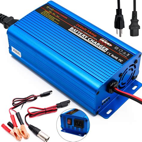 24 Volt Battery Charger Smart Automatic Battery Charger Maintainer Trickle Charger 5a Car