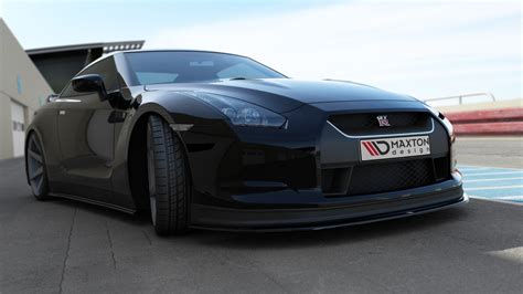 Maxton Nissan Gtr R Prefacelift V Front Splitter