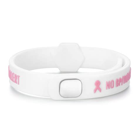 Pink Ribbon Lymphedema Alert Bracelet For Women Breast Cancer Awarenes Linnalove