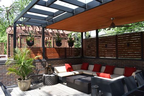 Steel Shade Structure - Chicago Roof Deck + Garden