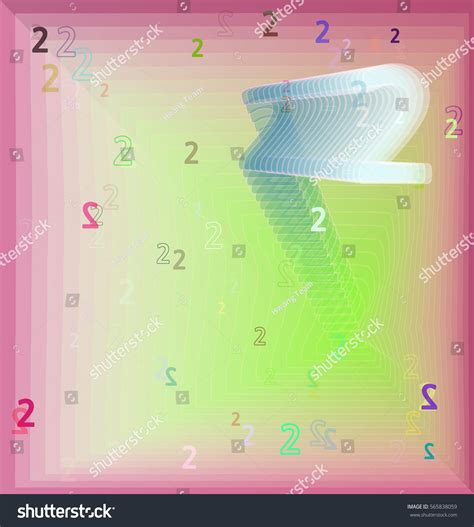 number  pattern template stock vector royalty