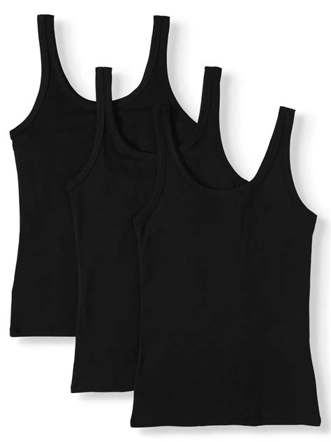 Time And Tru Womens Layering Tank Top 3 Pack