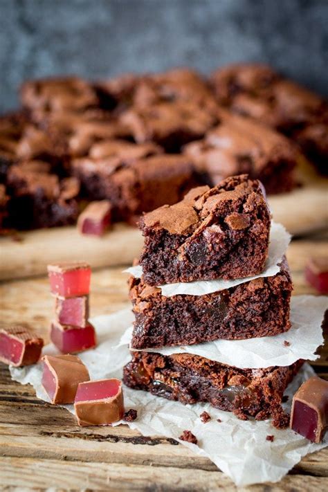 Turkish Delight Brownies Squidgy Chocolate Brownies With A Crisp