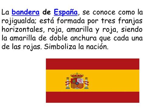 Los símbolos de la bandera Española La bandera