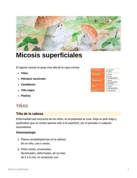 Micosis Superficiales Wendy Morales UDocz