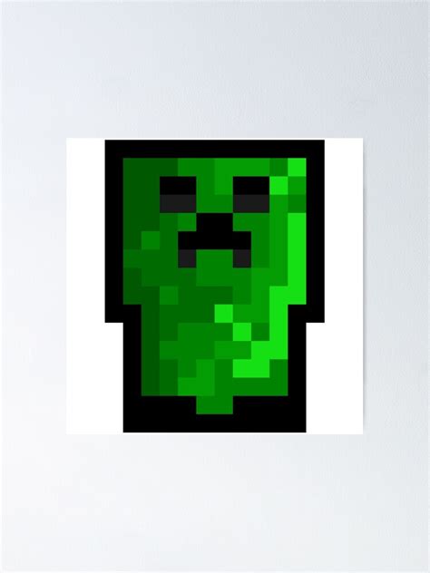 "Creeper Minecraft Fanart Pixel Art" Poster by shypixels | Redbubble