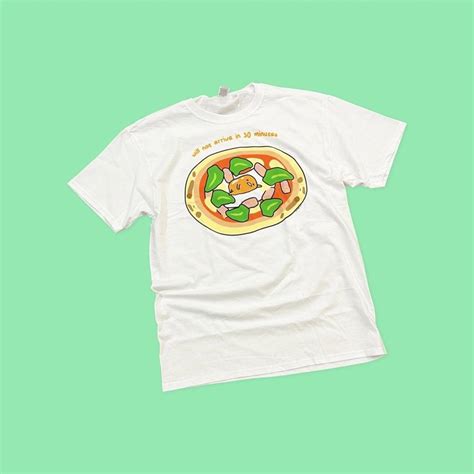 Gudetama Pizza Pie T Shirt 🍳 Gudetama Graphic Depop