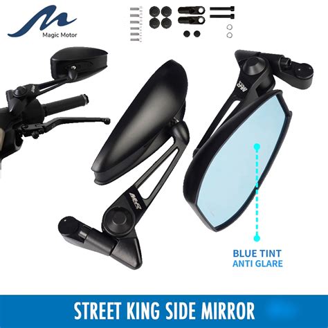 Motorcycle Side Mirror Street King Anti Glare Street King Adjustable