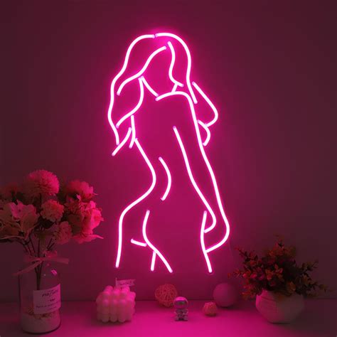 Sexy Lady Back Neon Signs Usb Operated Night Lights For Wall Decor Body Neon Signs Cool Decor