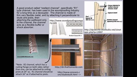 Soundproofing Walls Ceilings Using Resilient Channel Shelly Lighting