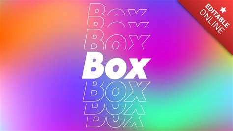 Box Echo Text Effect Generator