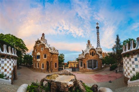 Park Guell at the evening. : r/Barcelona