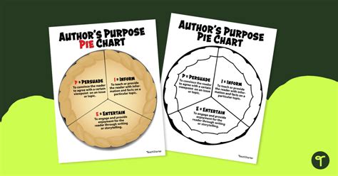 Free author s purpose pie, Download Free author s purpose pie png images, Free Worksheets on ...