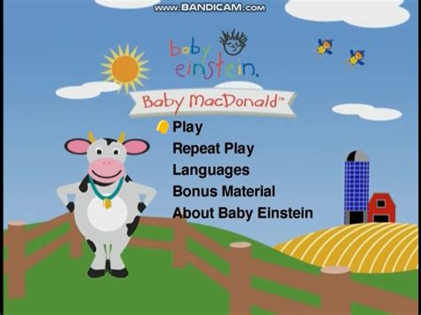 Baby Einstein Numbers Nursery Menu