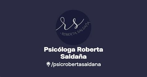 Psic Loga Roberta Salda A Instagram Facebook Tiktok Linktree