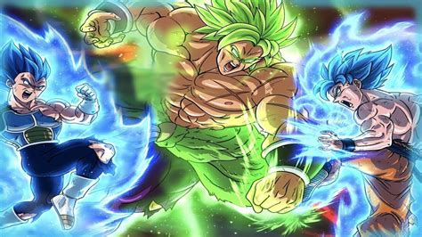 Goku And Vegeta Vs Broly Youtube