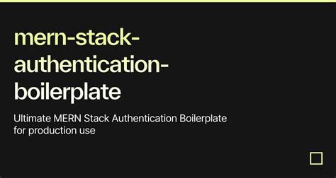 Mern Stack Authentication Boilerplate Codesandbox