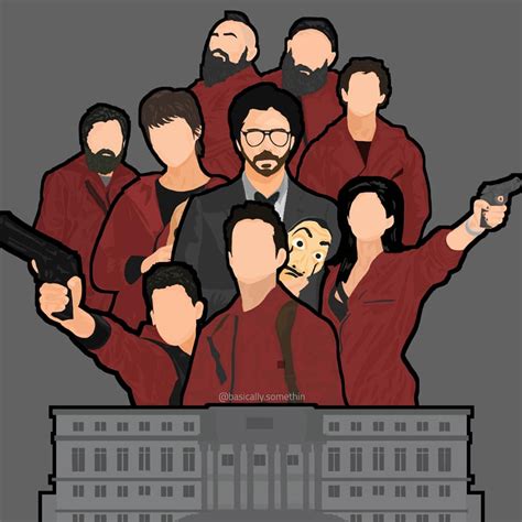 And that's everyone. La Casa de Papel Characters Minimalistic Art. : r ...