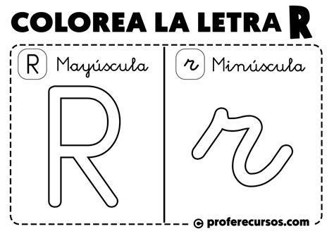 Colorear Letra R Profe Recursos