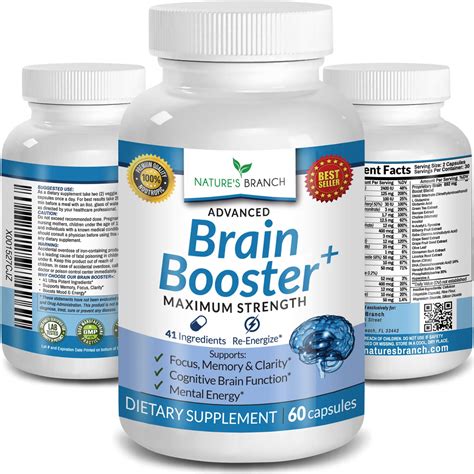 Advanced Brain Booster Supplements - 41 Ingredients Memory Focus