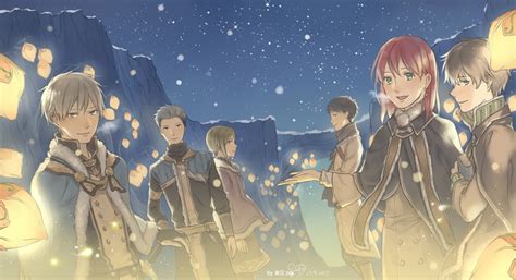 Shirayuki Zen Wistalia Obi Kiki Seiran Mitsuhide Lowen And 1 More Akagami No Shirayukihime