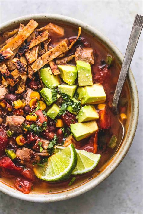 Soupe Mexicaine Au Poulet Tortilla Natuurondernemer