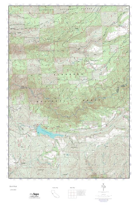 Mytopo Devil Peak California Usgs Quad Topo Map