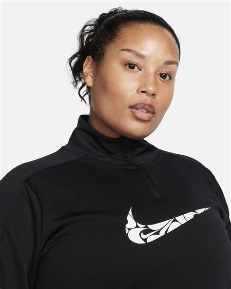 Nike Swoosh Capa Intermedia Con Cremallera De 1 4 Dri FIT Mujer