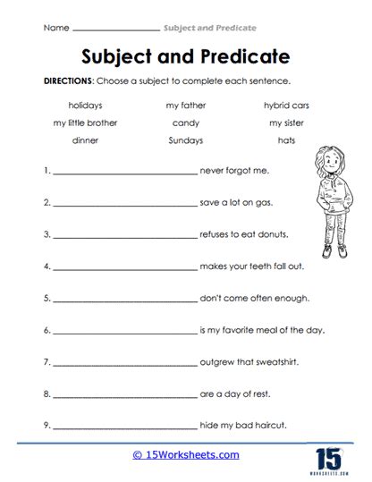 Subject And Predicate Worksheets 15 Worksheets Worksheets Library