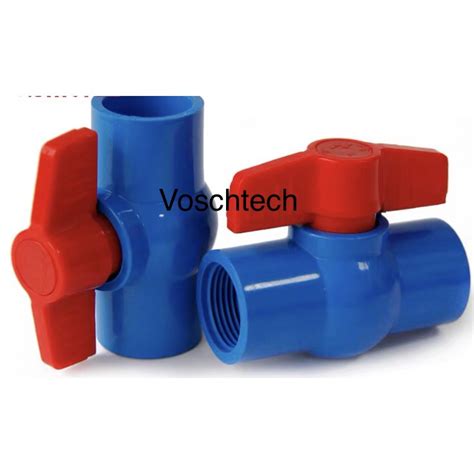 Pvc Blue Ball Valve 12” 34”1”1 14” 1 12” 2” 3” 4” Lazada Ph