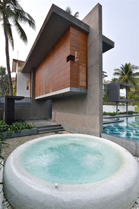 Pool House Contemporary Landscape Kolkata By Abin Design Studio