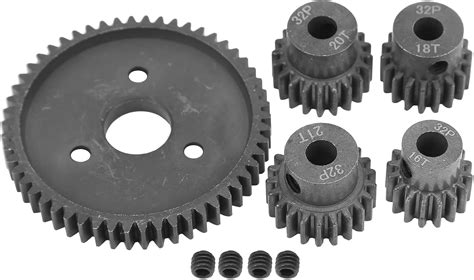 RC Spur Gears Metal 54T Main Gear 32P Motor Pinion Gears Set