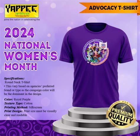 2024 National Womens Month Campaign Shirt Gad Tshirt Lazada Ph