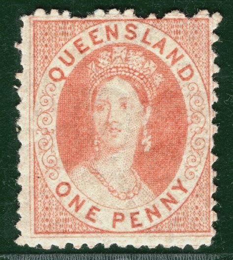 Australia States QUEENSLAND QV Chalon SG114 1d 1868 Mint RARE