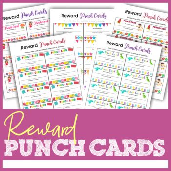 Printable Reward Punch Cards by Blessed Homeschool Printables | TpT