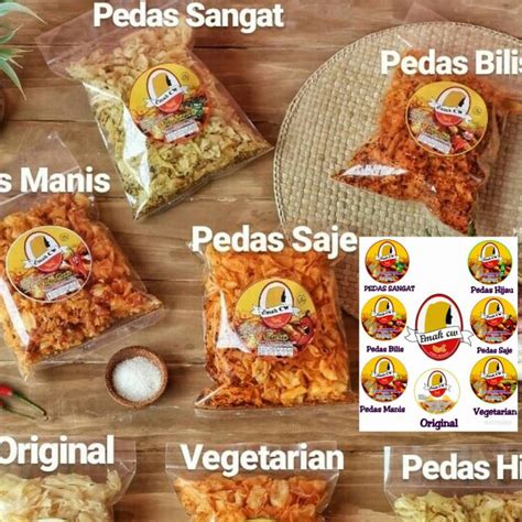 Label Keripik Singkong Custom Design Murah Dan Contohnya