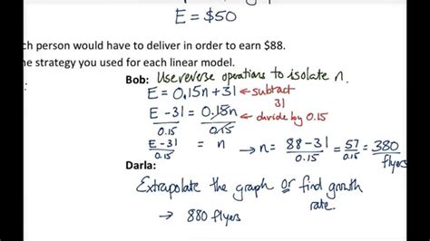 Finding Values Of The Dependent And Independent Variable Youtube