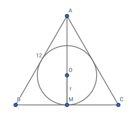 Latura triunghiului echilateral ABC este de 12 cm Determinați lungimea