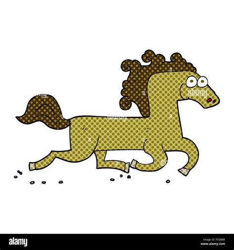 freehand drawn cartoon running horse Stock Vector Image & Art - Alamy