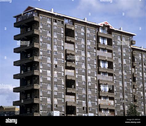 Derelict High Rise Flats Gorbals Glasgow Scotland Stock Photo - Alamy