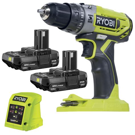 RYOBI WIERTARKO WKRĘTARKA UDAROWA ONE 18V 2x2Ah R18PD2 2C15G Cena