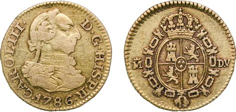 Spain Kingdom M Dv Escudo Carlos Iii Coins Nb Subastas