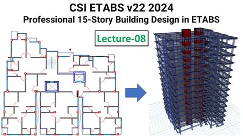 8 Csi Etabs V22 2024 15 Story Building Design In Etabs Define Slab