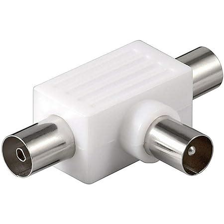 Hama Radio Verteiler Koax Stecker 2 Koax Kupplungen Amazon De