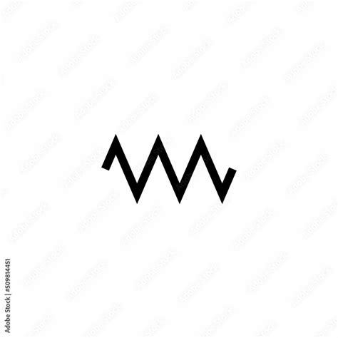 Resistor component symbol in electric circuit Stock Vector | Adobe Stock