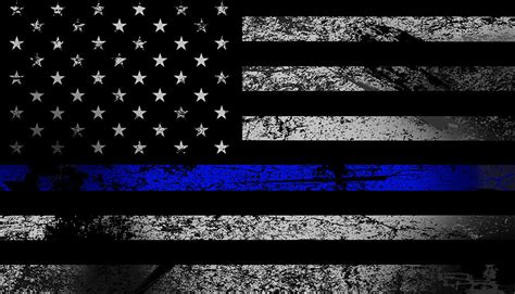 American Flag Thin Blue Line Tbl Vinyl Decal Reflective Sticker Uv