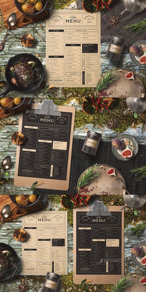 Vintage Food Menu | Restaurant menu design, Menu design template, Menu ...