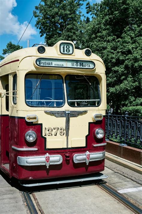 Old Soviet Tram Car Mtv 82 Of The Tushino Machine Building Plant