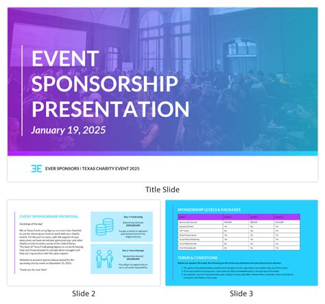 Gradient Event Sponsorship Presentation Template Venngage Event