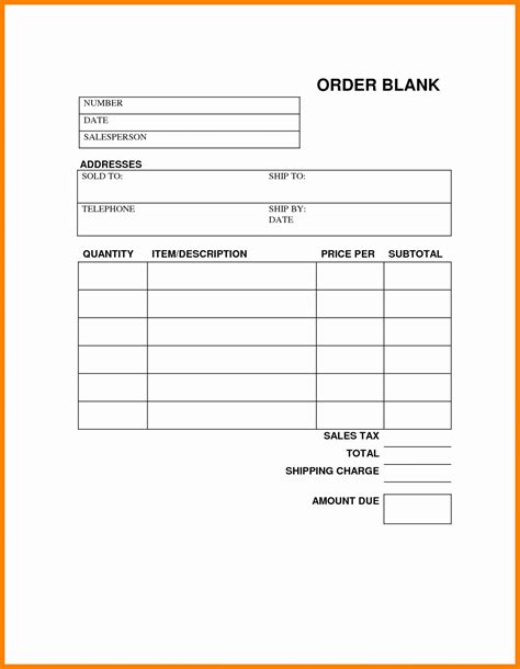 27 Work Order Templates Download Pdf Excel Doc Formats Free